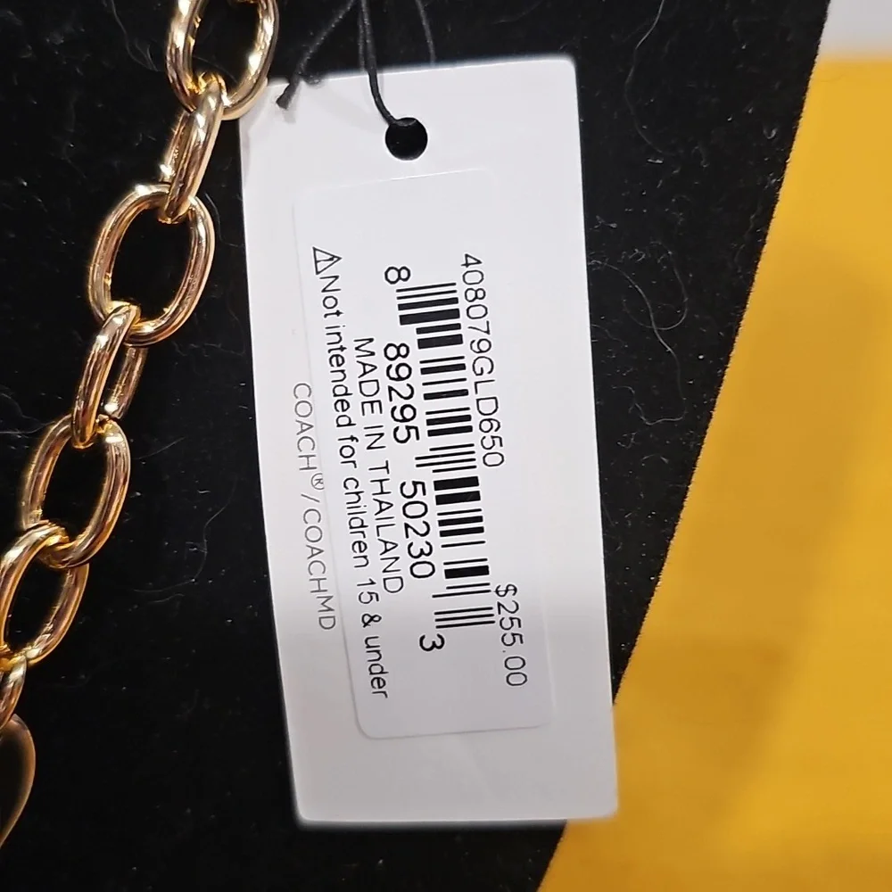 Coach Chunky Signature Necklace NIB/NWT